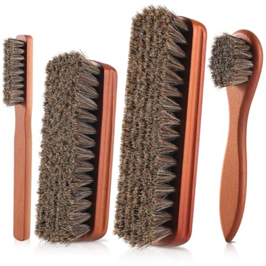 Brushing Boot Horse - 4 Pcs Shoe Brush, Boot Brush,
