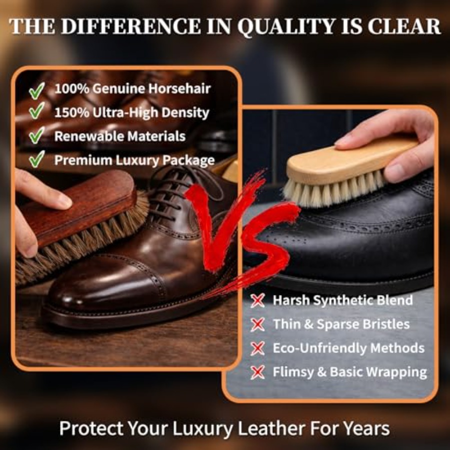 100% 7in Horsehair Shoe Brush  - Brushing Boot Horse review and price