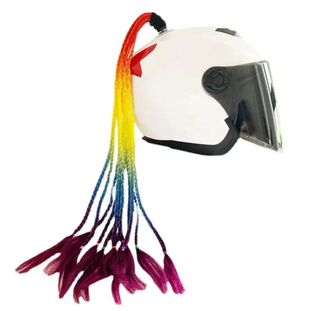 Helmet Braids Pigtails Motorcy - Equestrian Helmet review and price
