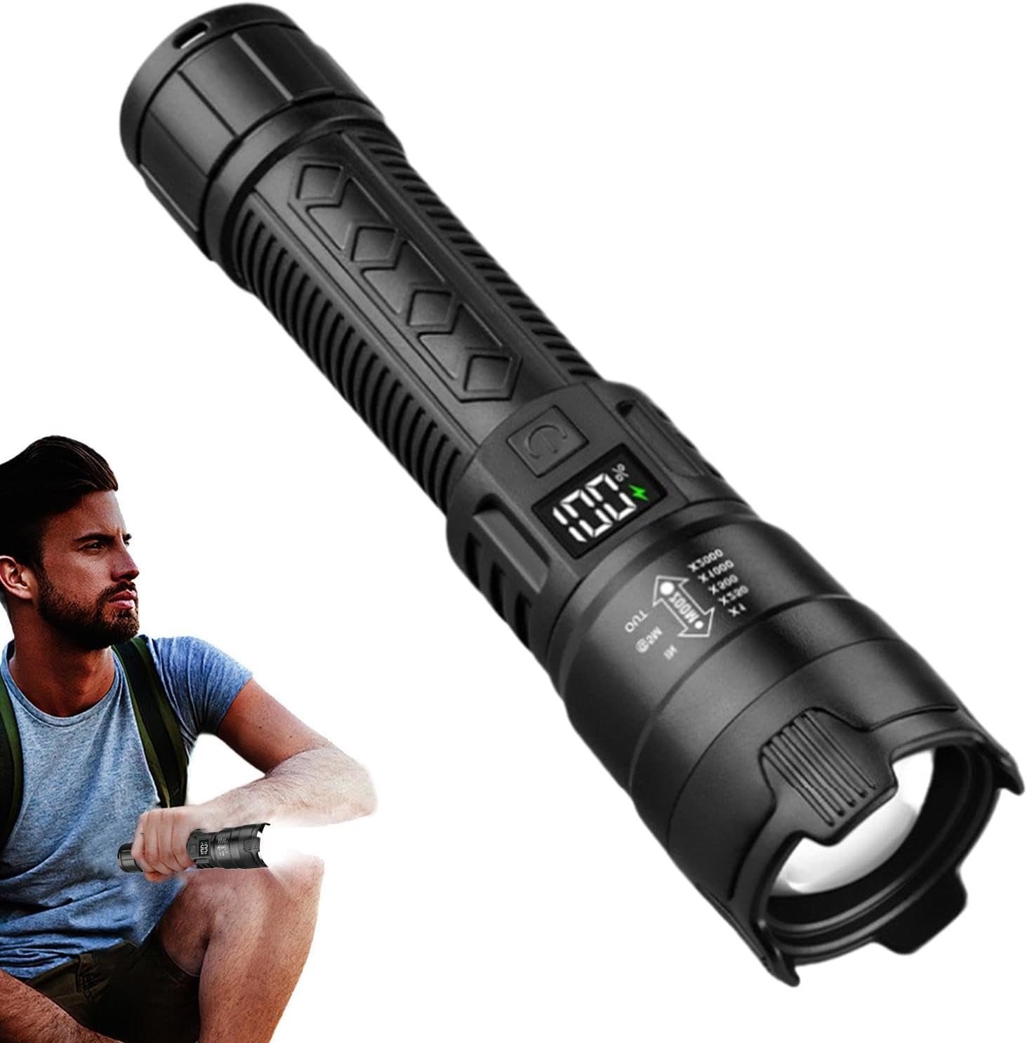 Tactical LED Flashlight 2000LM - Outdoor Sport Lights review and price