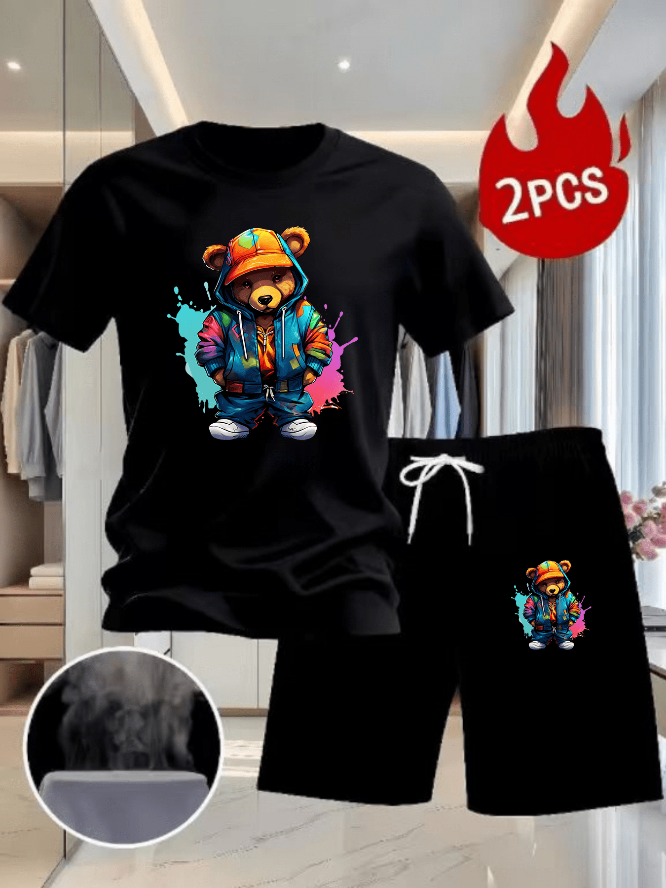 Men Summer 2Pcs High Street Tr - Outdoor Sport Leisure review and price