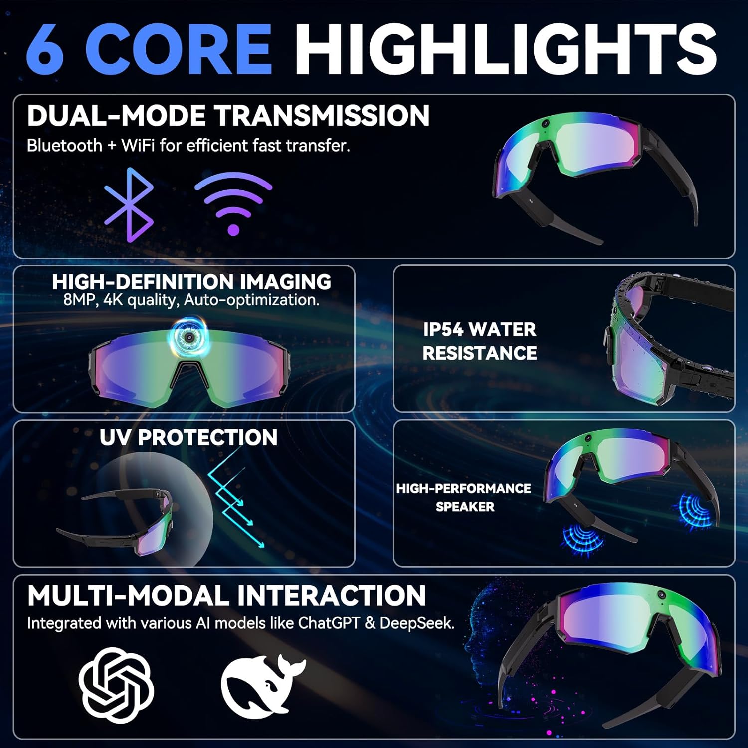 AI Smart Glasses with Camera H - Outdoor Sport Gear review and price