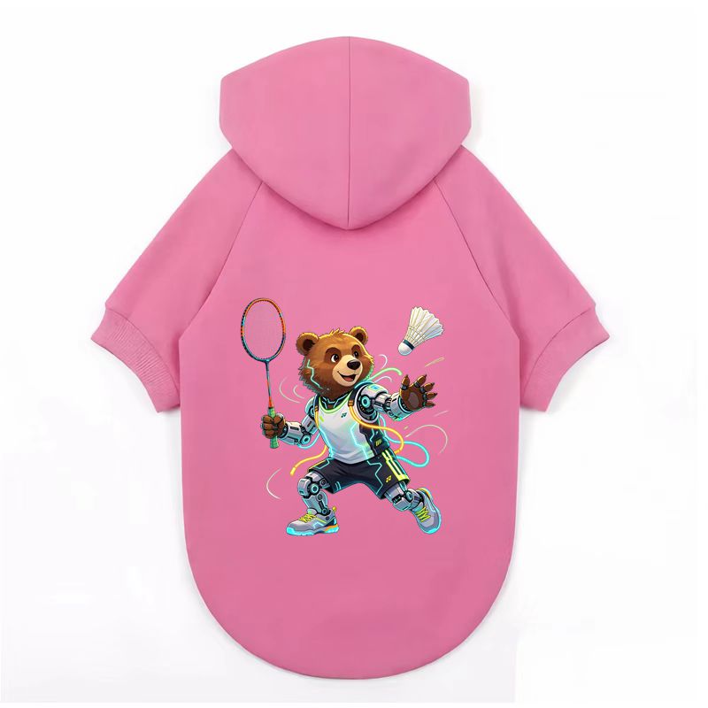 Cute Bear Badminton Hoodie, Pe - Outdoor Sport Hoodie review and price