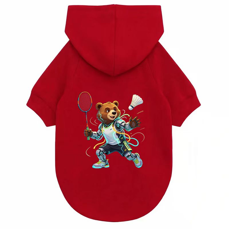 Cute Bear Badminton Hoodie, Pe - Outdoor Sport Hoodie review and price