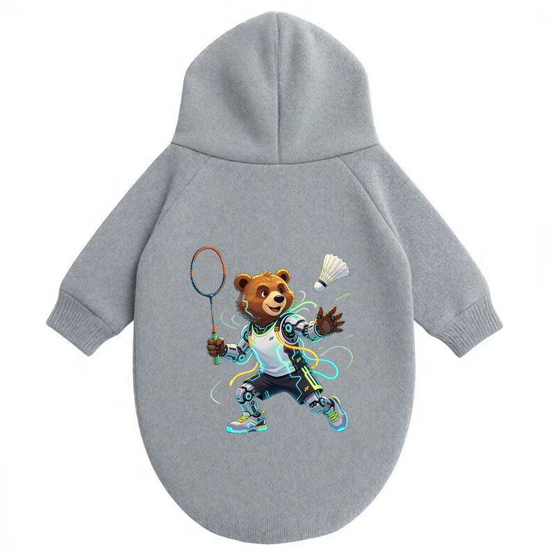 Cute Bear Badminton Hoodie, Pe - Outdoor Sport Hoodie review and price