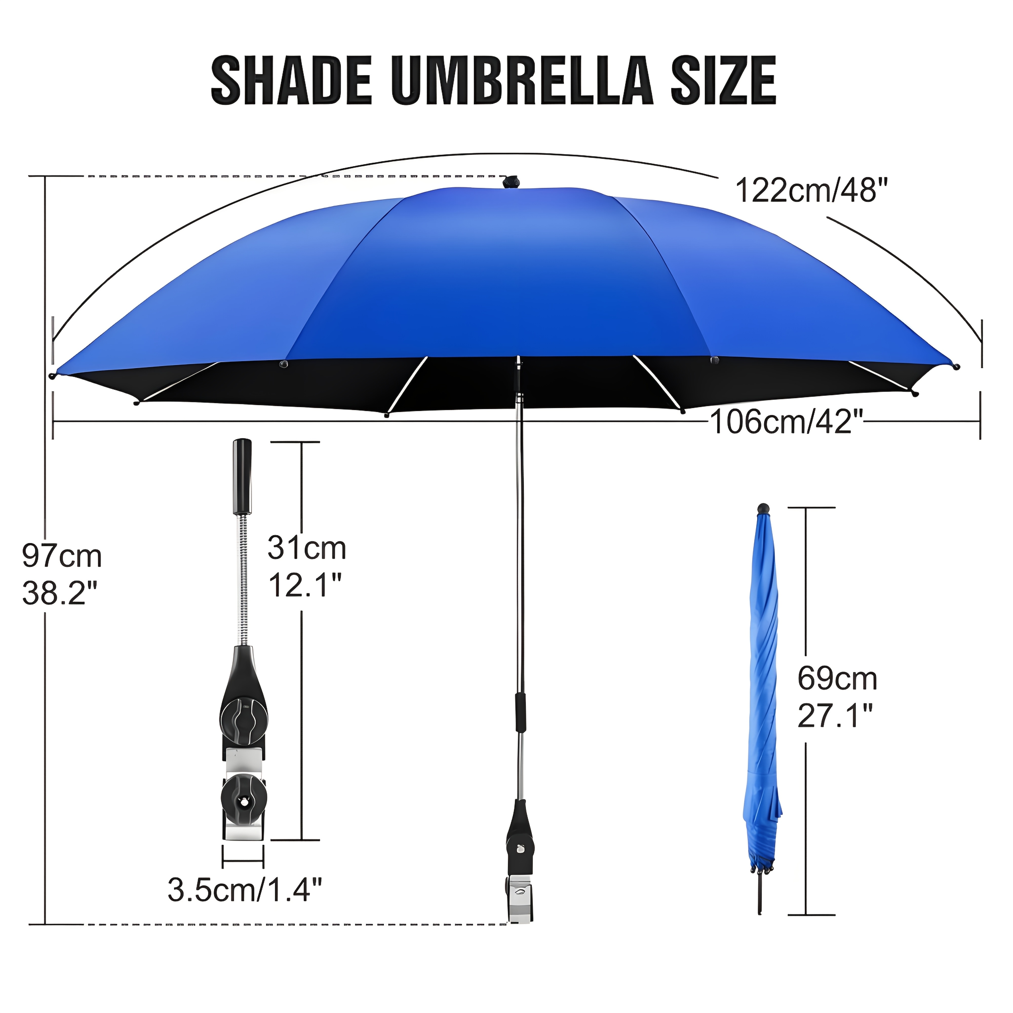 UPF50+ Personal Sun Shade Umbr - Outdoor Sports Umbrella review and price