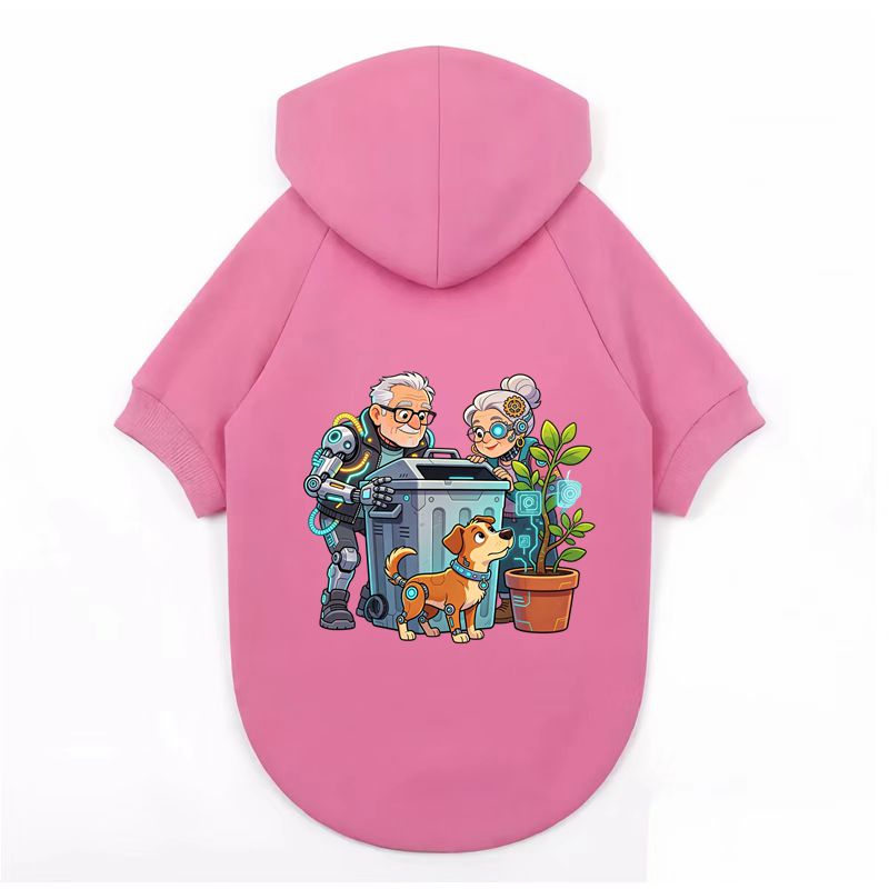 Retro Elder Robot Dog Print, S - Outdoor Sport Winter Jacket review and price