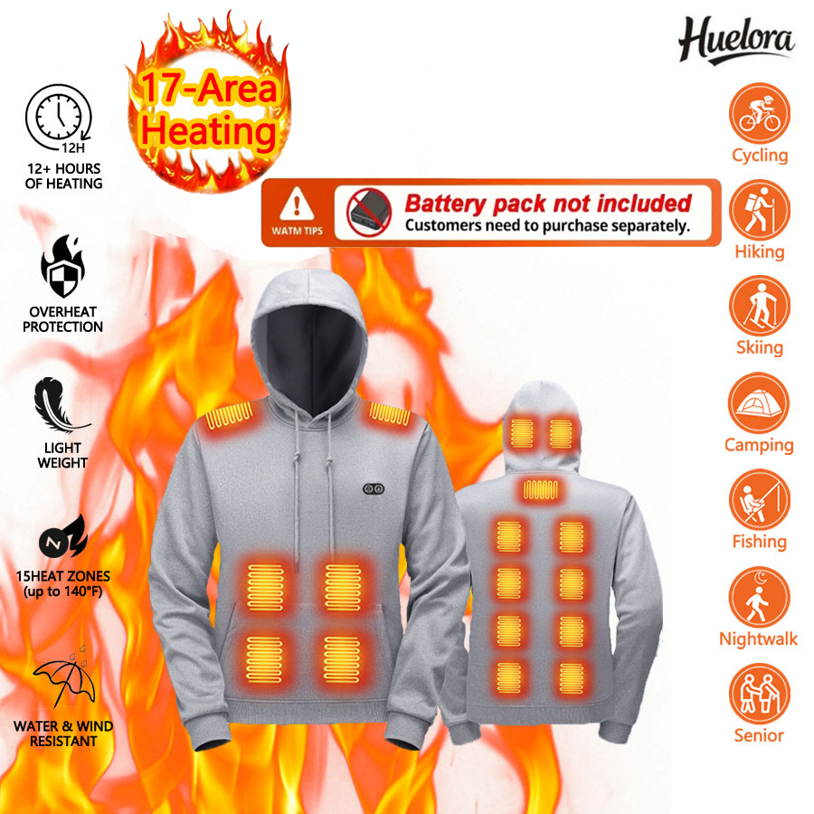 17 Zone Heating Hoodie Sweatsh - Outdoor Sport Hoodie review and price
