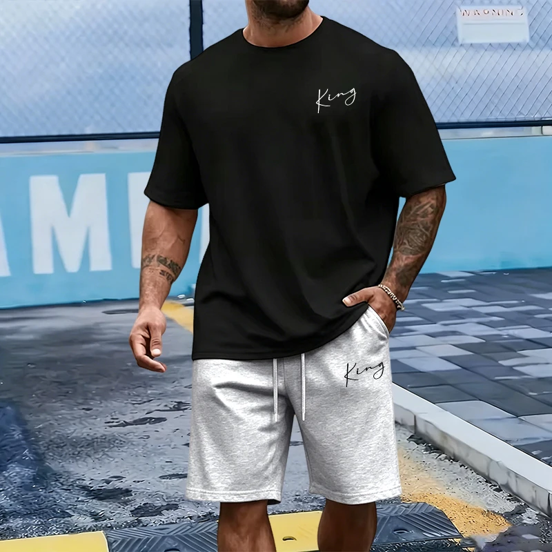 King Letter Men's Set Cotton T - Outdoor Sport Leisure review and price